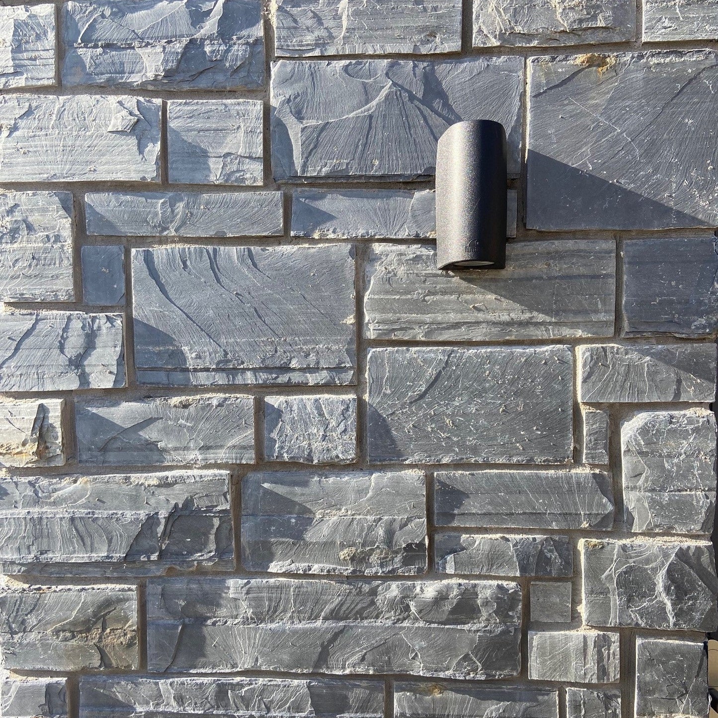 Close up of Irish Slate Stoneer Cladding stonework. 