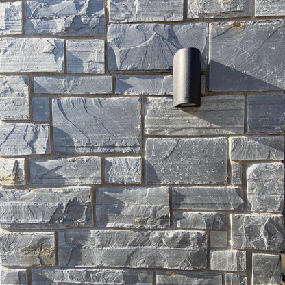 Close up of Irish Slate Stoneer Cladding stonework. 