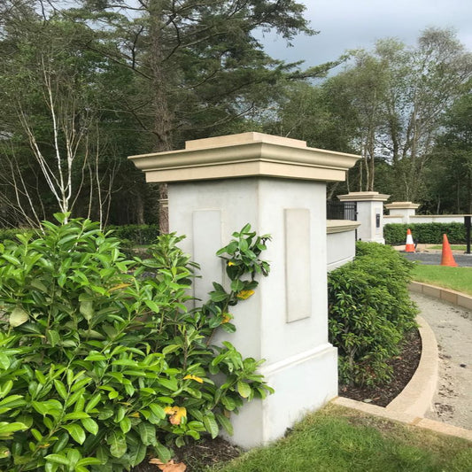 Bespoke Sandstone Pillar & Wall Capping. 