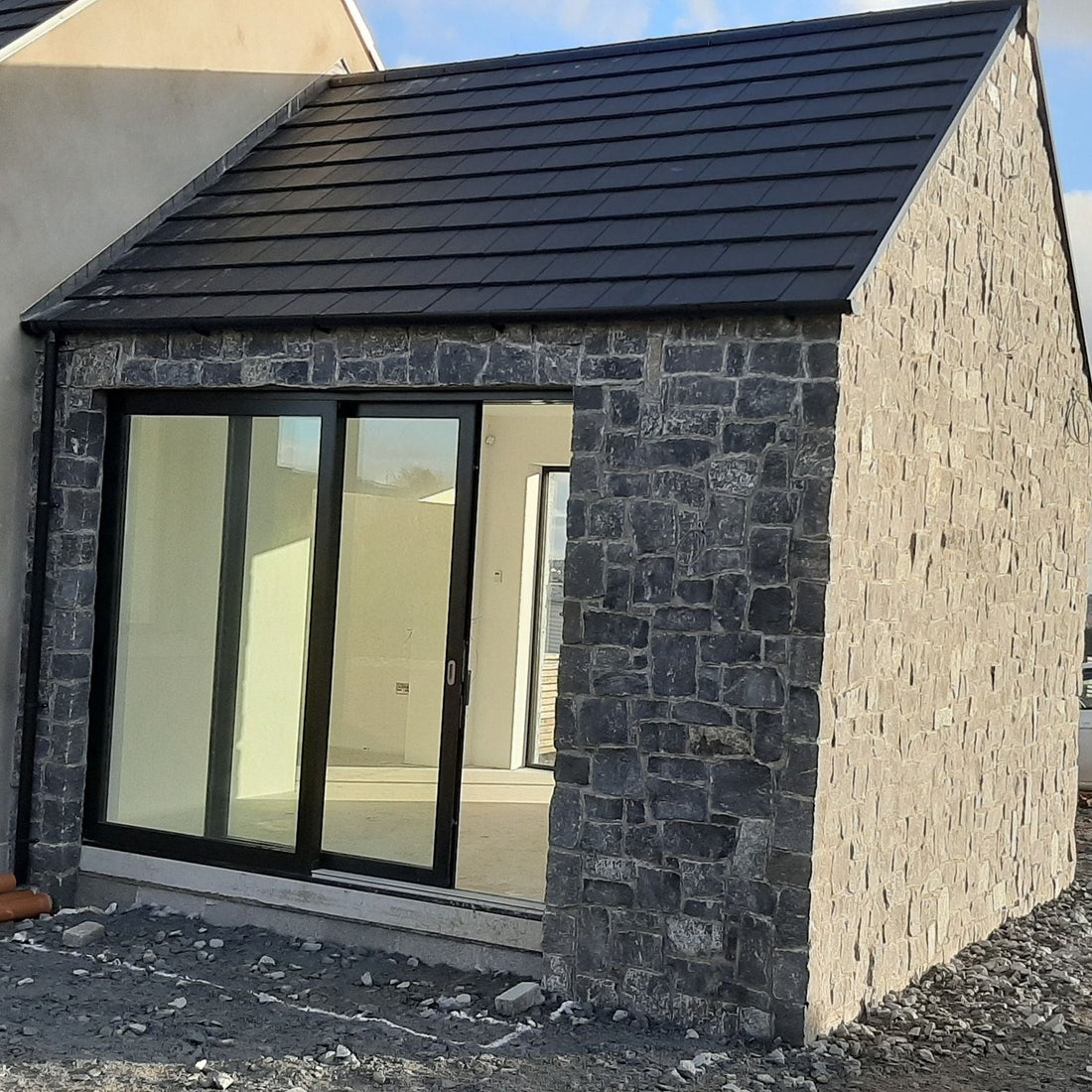 Rustic Blue Limestone Stoneer Cladding - Corners | McMonagle Stone