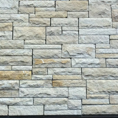 Close up detail of Sawn Bed Sandstone Machined stonework.