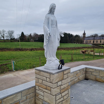 Fintona Graveyard project featuring our Sawn Bed Sandstone Machined.
