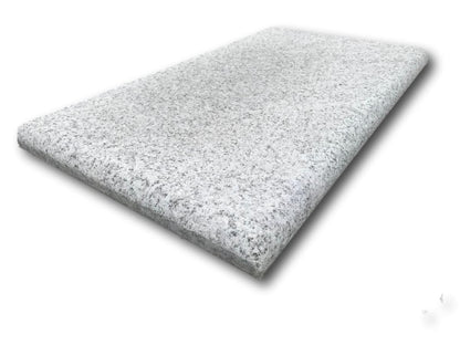 Silver Granite Corner Ste with 1 bullnose to the long edge and 1 bullnose to the short edge. 