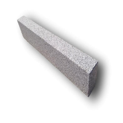 A single Silver Granite Kerb with a blasted finish. 