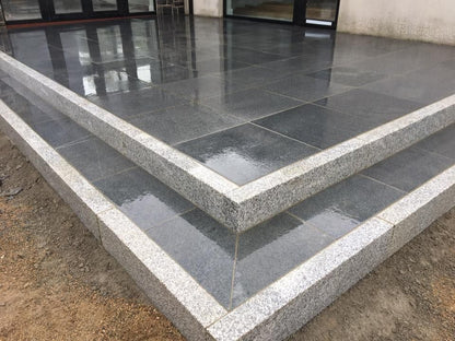 Silver Granite Kerb 1000 x 200 x 100 - Bush Hammered