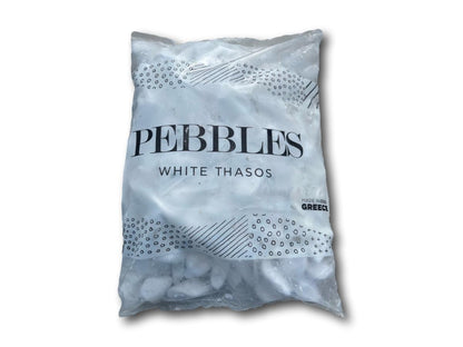 White Thasos Pebbles 20kg