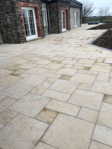 Gold Granite Paving - 4 Mix Size Patio Pack 
