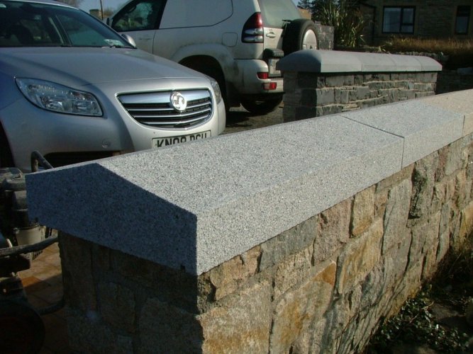 Silver Granite Wall Capping 