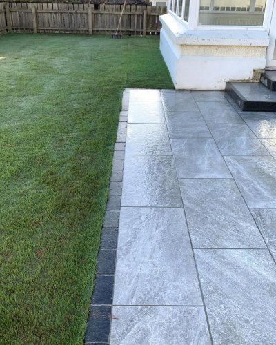 Twice Qz Grey Porcelain Tile By Mourne View Landscaping 