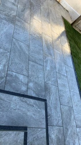 Twice Qz Grey Porcelain Tile By Mourne View Landscaping 