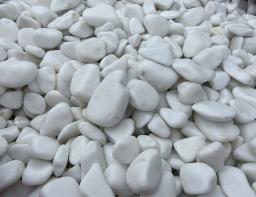White Thasos Pebbles